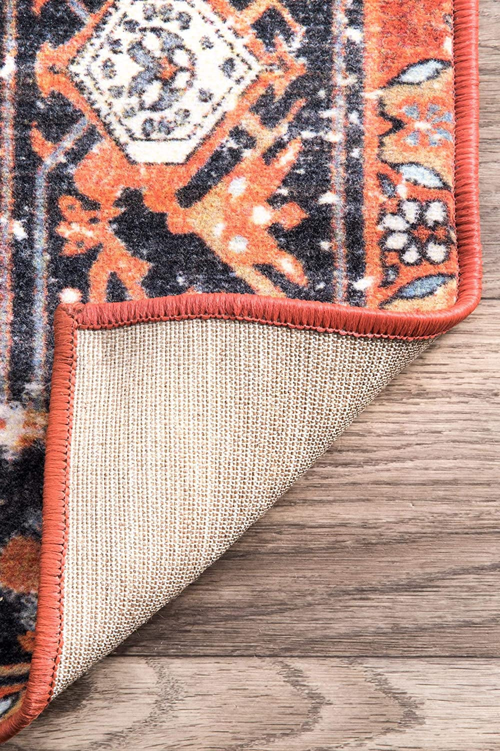 Florence Vintage Persian Runner Rug, 2' 8" X 8', Rust Red