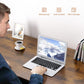 Writing Computer Desk 47", Home Office Study Desk with 2 Storage Shelves on Left or Right Side, Industrial Simple Style Wood Table Metal Frame for PC Laptop Notebook