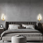 LED Wall Lights for Bedroom Gold Modern Wall Lamps Set of 2 Plug in Wall Light Fixtures 5500K 10Watt Each
