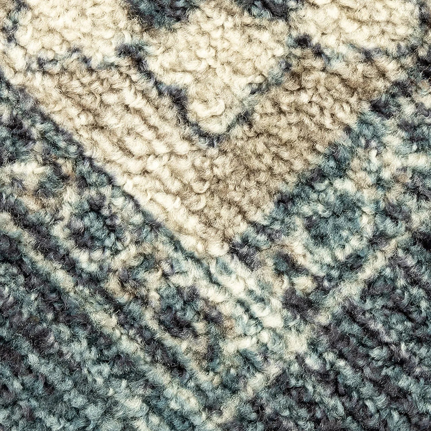 Maples Rugs Ava Traditional Tapestry Hallway Entryway Runner Non Skid Runner Rug [Made in USA], Persian Blue, 2' X 6'
