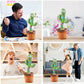 Singing Cactus Plush Toy Glow Dancing Electronic Recording Funny Song Fun Toy US