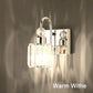 Modern Crystal Indoor Wall Sconce 2-Packs Modern Crystal Wall Light Fixtures for Indoor Living Room Bedroom Hallway