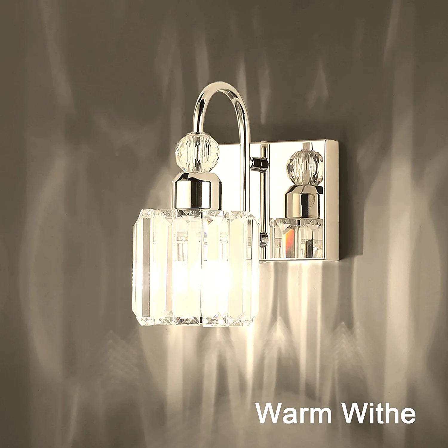 Modern Crystal Indoor Wall Sconce 2-Packs Modern Crystal Wall Light Fixtures for Indoor Living Room Bedroom Hallway