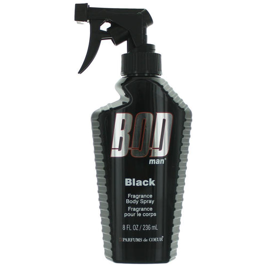 Bod Man Black by Parfums De Coeur, 8 Oz Frgrance Body Spray for Men