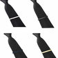 4Pcs Mens Tie Clip Necktie Bar Clasp Clamp Pin Stainless Steel Gold Black Silver
