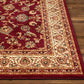 Noble Sarouk Red Persian Floral Oriental Formal Traditional Rug 2X7 (2'3" X 7'3" Runner) Easy to Clean Stain Fade Resistant Shed Free Modern Contemporary Transitional Soft Living Dining Room Rug