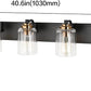 5 Lights Vintage Wall Lighting over Mirror Bathroom Vanity Light Fixtures Thick Globes 8580 Lights