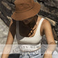 FURTALK Bucket Hats for Women Washed Cotton Packable Summer Beach Sun Hats Mens Womens Bucket Hat with Strings for Travel