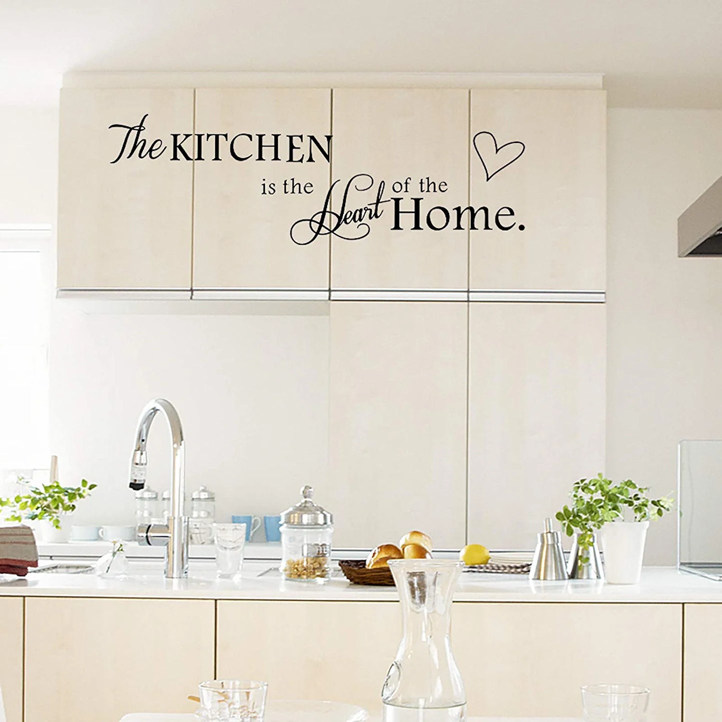 'The Kitchen' Quote Wall Stickers Kitchen & Dining Room Wall Decal Vinyl Home Décor (Size B)