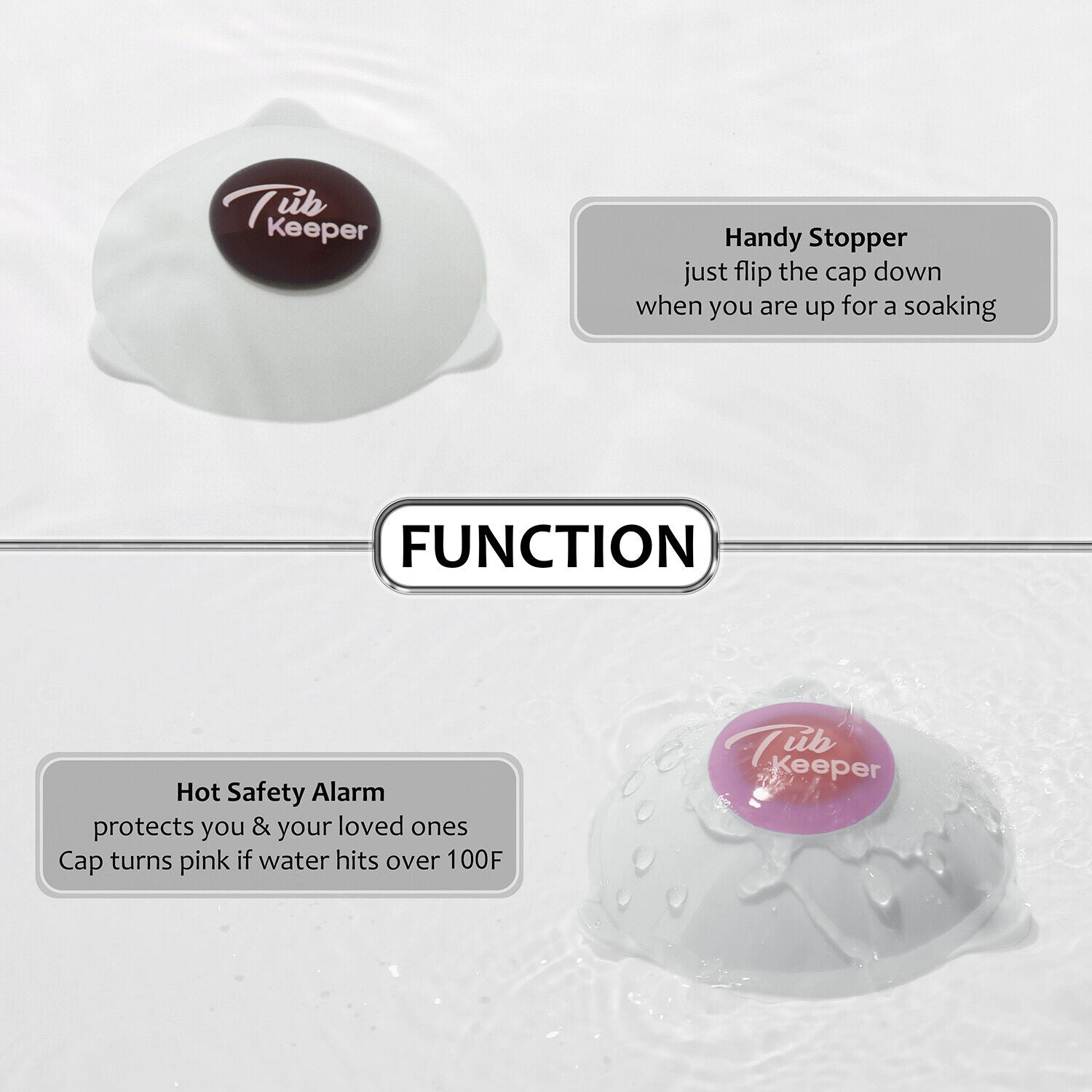 3In1 Drain Hair Catcher Tub Stopper Hot Safety Protector Sink Bathtub Strainer