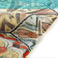 Collection Traditional Rectangle Throw Rugs 3' X 5' Faux Wool Area Rug Non-Slip Backing Soft Distressed Modern Floor Carpet Floral Medallion Living Room Rug for Sofa Dining Room Bedroom