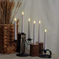 Flameless Flickering Battery Operated Taper Candles Realistic with Timer Remote