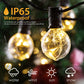 G40 LED Outdoor String Lights, 38.5Ft UL Approval IP65 Waterproof, 30+3 0.1W per Bulbs Energy Saving, outside Decorative Lighting Hanging for Patio Porch Garden Bistro Cafe Party Wedding