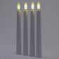 Flameless Flickering Battery Operated Taper Candles Realistic with Timer Remote