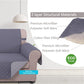 Large Sofa Cover Reversible Couch Cover for Dogs with Elastic Straps Water Resistant Furniture Protector for Pets Couch Cover for 4 Cushion Couch (Oversized Sofa,Dark Grey/Light Grey)