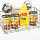 Suction Cup Deep Shower Caddy Bath Wall Shelf for Large Shampoo Shower Gel Holder Bathroom Storage - Rustproof Stainless Steel