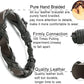 24 Pcs Woven Leather Bracelet for Men Women Cool Leather Wrist Cuff Bracelets Adjustable
