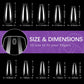 Coffin Nails Long Fake Nails - Clear Acrylic Nails Coffin Shaped Ballerina Nails Tips  500Pcs Full Cover False Nail Artificial Nails with Case for Nail Salons and DIY Nail Art, 10 Sizes