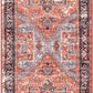 Florence Vintage Persian Runner Rug, 2' 8" X 8', Rust Red