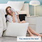 Standard Pillows  Shredded Memory Foam Cooling Bed Pillows Set of 2 Pack Standard Size Pillows 20 X 26 In,Adjustable Loft Washable the Pillow for Side Back Stomach Sleeper Pillows for Sleeping