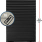 Pleated Window Paper Shades Room Darkening Blinds Black 36" X 69" (Pack of 6 Temporary Shades)