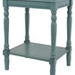 Simplify 24" End Side Table, 24 X 19.5 X 15.75, Antique Iced Blue