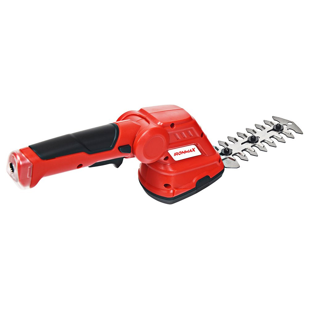 IRONMAX 3.6V 2-In-1 Cordless Grass Shear Cutter Shrub Trimmer W/Rechargeable Battery