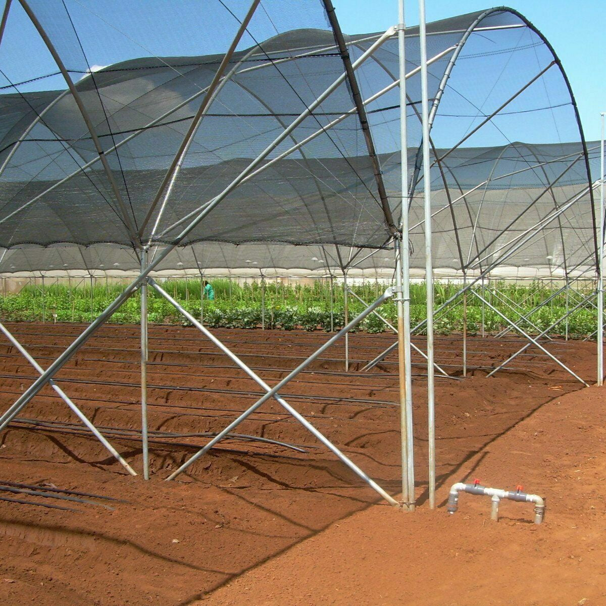 Cerbior 30% UV Sunblock Shade Cloth Cover for Garden Plants Black Greenhouse