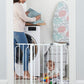 Easy Step 38.5-Inch Wide Walk Thru Baby Gate, Includes 6-Inch Extension Kit, 4 Pack Pressure Mount Kit, 4 Pack Wall Cups and Mounting Kit