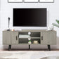TV Stand for 55 Inch TV, Entertainment Center with Storage and Open Shelves, Mid Century TV Stand Table, Media Console for Living Room, Bedroom, Grey