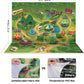 Dinosaur Toys for Kids 3-5 with Activity Play Mat & Trees, Realistic Jurassic Dinosaur Play Set to Create a Dino World Including T-Rex, Triceratops, Velociraptor, Great Gift for Boys & Girls
