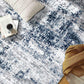 Rugshop Distressed Abstract Runner Rug 2' X 7' Blue