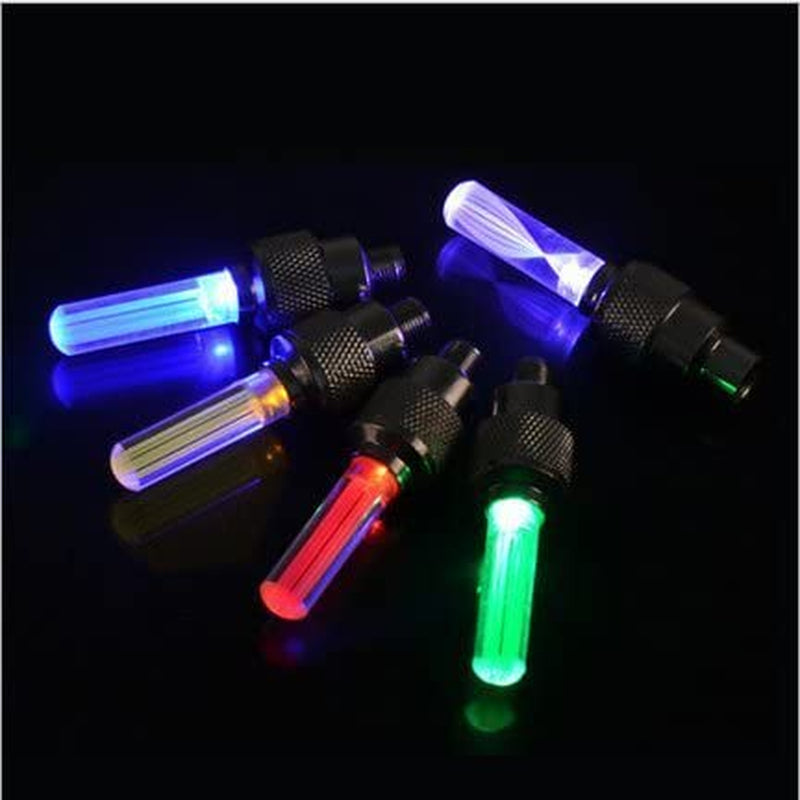 20 PCS of Led Flash Tyre Wheel Valve Cap Light for Car Bike Bicycle Motorbicycle Wheel Light Tire (4 Red, 4 Yellow, 4 Blue, 4 Green, 4 Colorful)