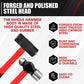 5-Piece Hammer Set, Fiberglass Handle Mallets for Soft Blow Tasks, Shock Reduction Grip Home Garage Kit with Rubber Hammer, Ball Peen Hammer, Sledge Hammer, Cross Peen Hammer