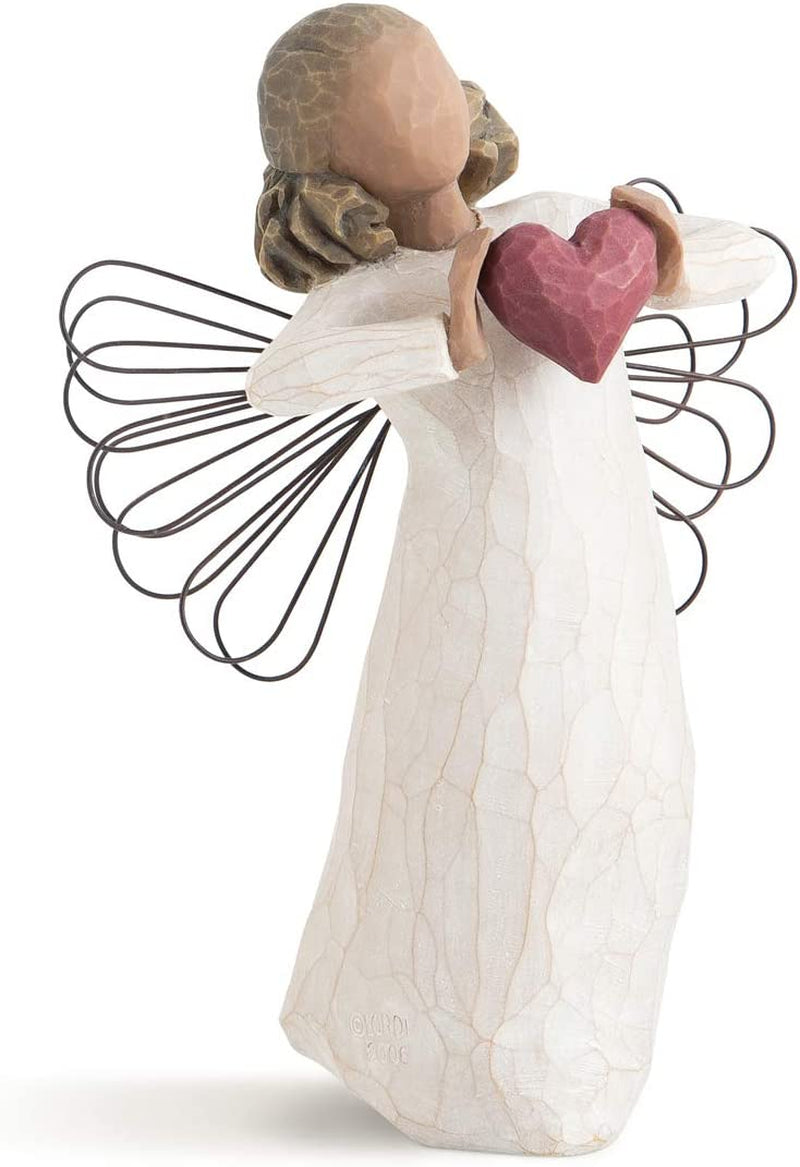 with Love Angel, Sculpted Hand-Painted Figure