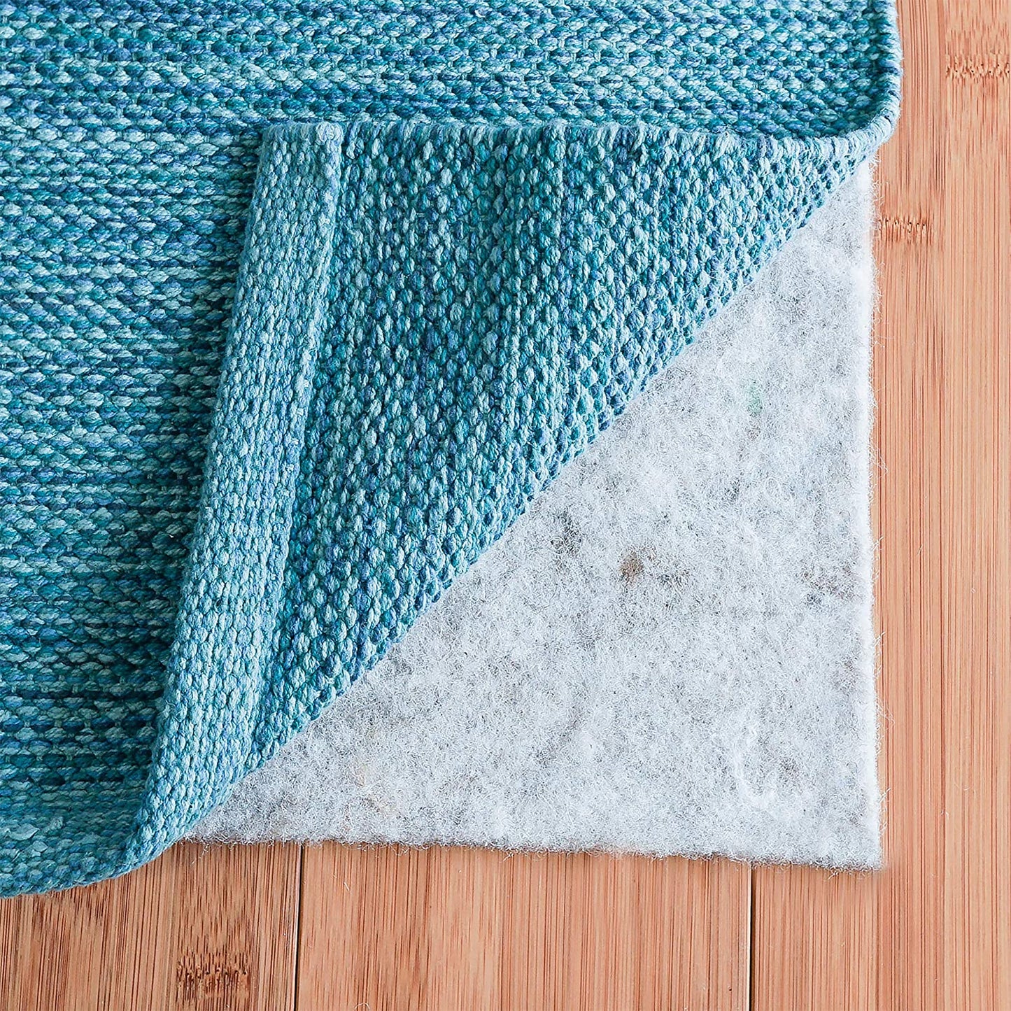 , Basics, 8'X10', 1/4" Thick, 100% Felt, Protective Cushion Rug Pad, Available in 4 Thicknesses, Optional Rubber Backing, Safe for All Floors and Finishes