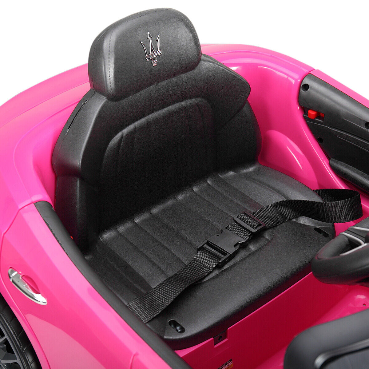 TOBBI 12V Kids Ride on Car Maserati Ghibli Electric Toy Girls Gift Pink W/RC
