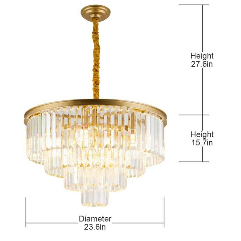 Datingday Luxury crystal chandelier modern style chandelier 4 floors ceiling chandelier
