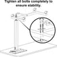 Medical Adjustable Overbed Bedside Table with Wheels (Hospital and Home Medical Use)