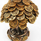 Ebros Feng Shui Gold Tree Statue Golden Money Coin Tree of Wealth and Abundance Decor Talisman Figurine
