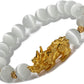 Feng Shui Bracelet for Women Natural Tiger Eye Bracelet 18K Gold Plated Pixiu Bracelet Yoga Mala Beads Good Luck Friendship Bracelets for Women