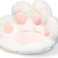 Comfy Chair Cushion Plush Cat Paw Cushion Lazy Sofa Seat Cushion Cozy Floor Cushion Seat Pillow Gift for Girl (70*60Cm, White)