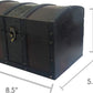 Wood and Leather Treasure Chest Box Decorative Storage Chest Box with Lock | Handcrafted Decorative Boxes with Lids for Home Decor | Wood Box with Lid | Small Chest | Wooden Stash Box