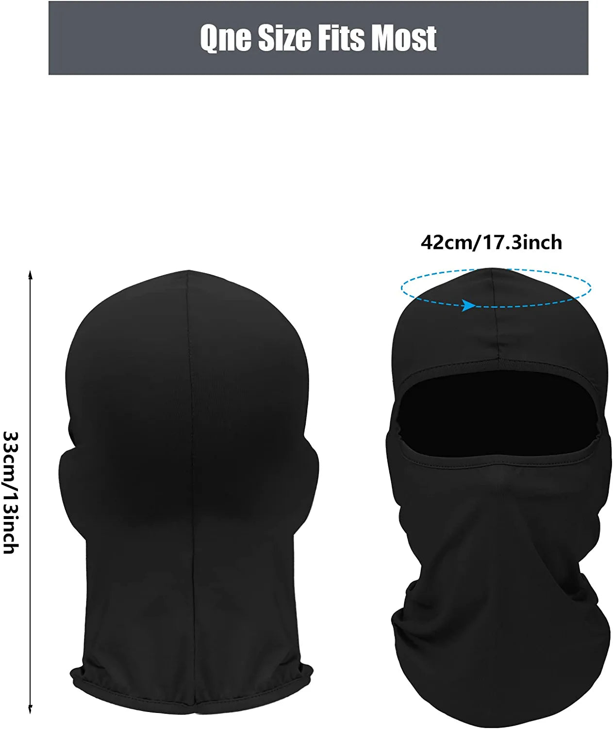 SATINIOR 9 Pcs Ski Mask for Men Full Face Helmet Mask Balaclava Winter Neck Gaiter Outdoor Cycling Windproof Hood