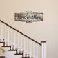 Home Sweet Home Sign, Rustic Wood Home Wall Decor, Large Farmhouse Home Sign Plaque Wall Hanging Wooden Sign for Bedroom, Living Room, Wall, Wedding Decor (Gray)