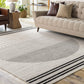 Mark&Day Area Rugs, 5X7 Neerbosch Modern Light Gray Area Rug, Gray / Black / White Carpet for Living Room, Bedroom or Kitchen (5' X 7')
