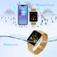 Smart Watch for Women Men Fitness: Waterproof Smartwatch for Android Ios Phone Sport Running Digital Watches Activity Tracker with Heart Rate Sleep Blood Oxygen Monitor Step Counter Touch Screen