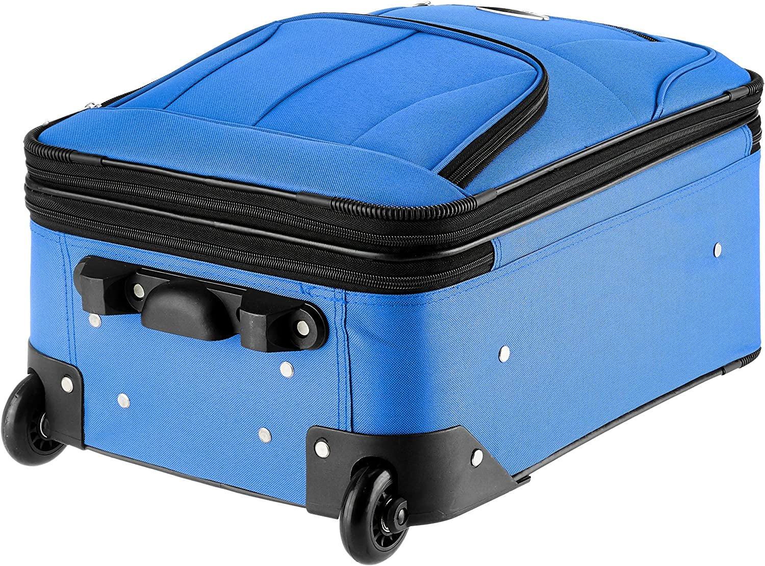 Rockland Fashion Softside Upright Luggage Set, Blue, 2-Piece (14/19)