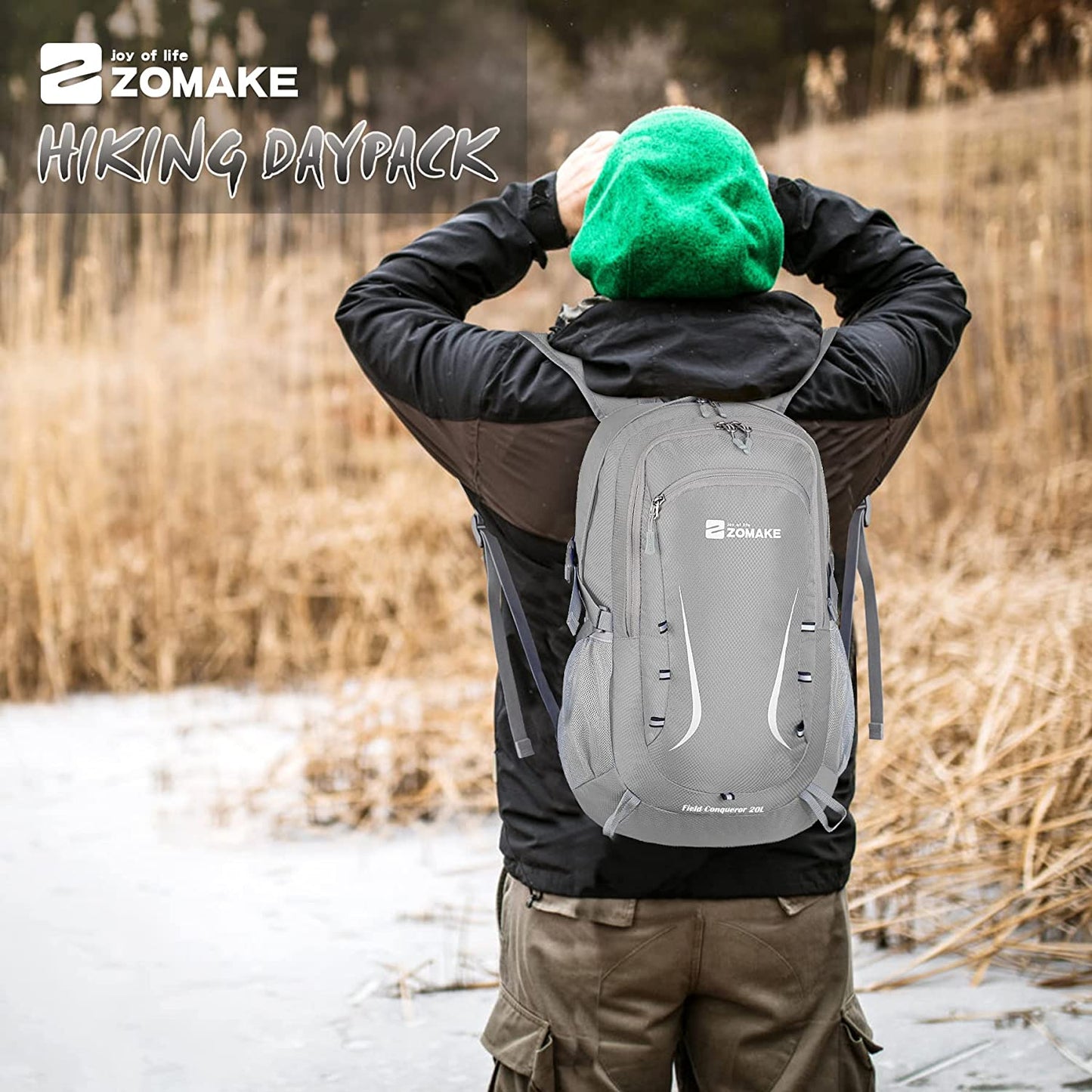 Packable Hiking Backpack 40L:Lightweight Foldable Backpacks Water Resistant - Small Packable Back Pack for Travel