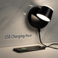 Wall Light LED Wall Sconce with On/Off Switch USB Charging Port 110 Volt Hardwired Wall Lamp 350 Rotatable up down Sconces Wall Lighting (Black)
